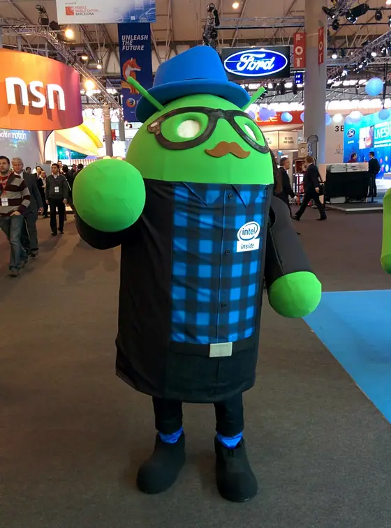 Bugdroid — Mobile World Congress, Barcelona