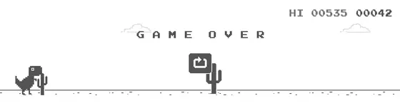 Chrome Dino — GAME OVER