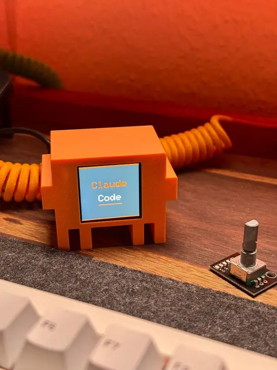 Clawd — Clawd Mochi on a desk