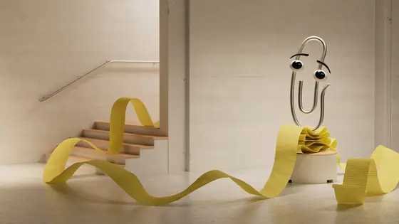 Clippy — Microsoft Teams nostalgia background