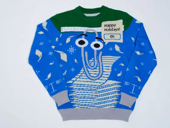 Clippy — Windows Ugly Sweater, Clippy Edition