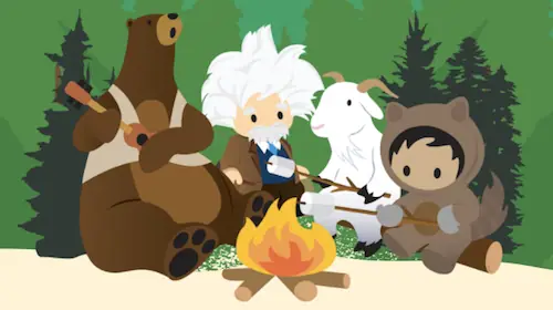 Astro and the Trailhead cast — the 2017 Salesforce blog post that first introduced the cast