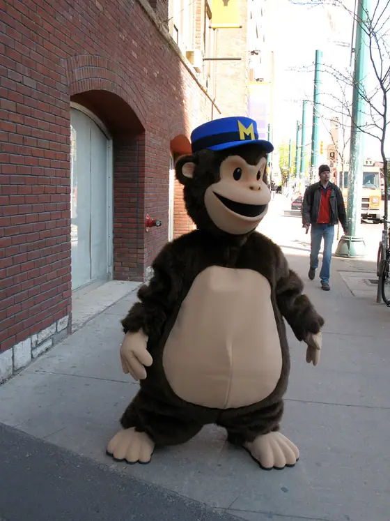 Freddie — Mailchimp's life-sized Freddie costume