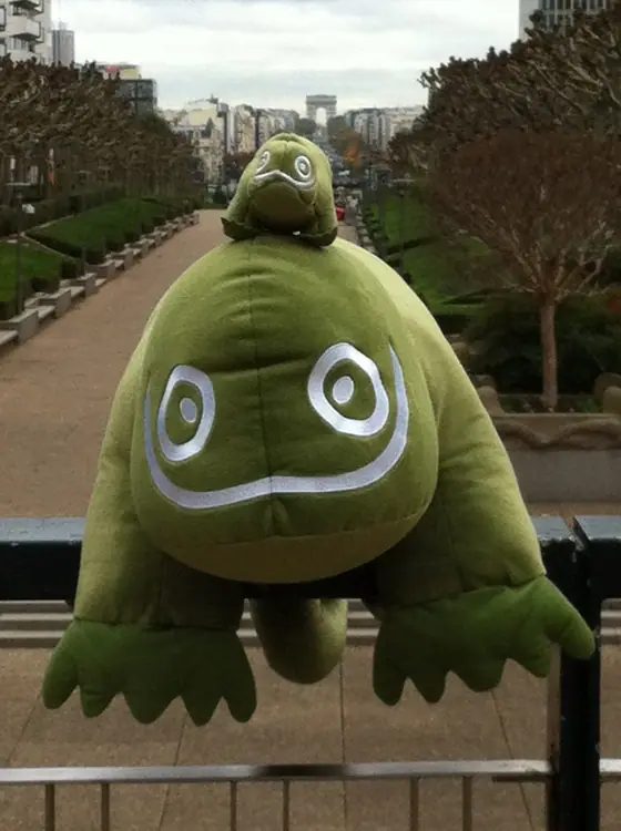 Geeko — Paris, during SUSE's Where's the Chameleon contest