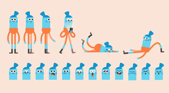 The Headspace characters — Headspace animation model sheet