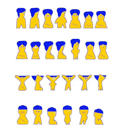 The Headspace characters — Character construction study