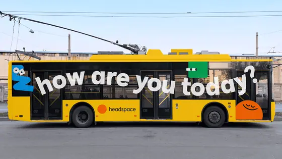 The Headspace characters — Headspace transit campaign