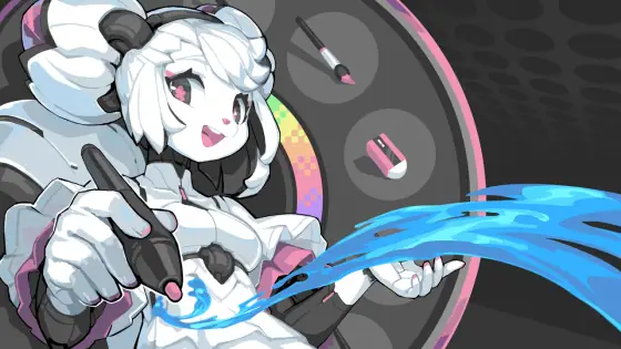 Kiki — the Krita 5.2 splash screen