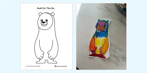 Kodi Bear and the Khan Academy Kids cast — Kodi On The Go