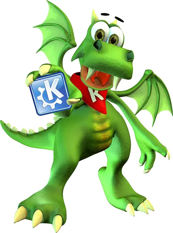 Konqi — the original KDE mascot artwork