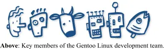 Larry the Cow — the original gentoo.org front page