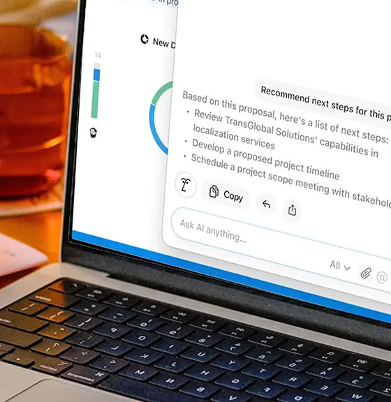 Notion AI assistant — Nosy on laptop
