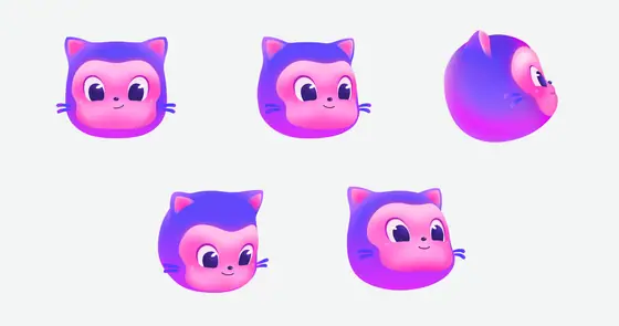 Mona (Lisa) Octocat — GitHub mascot graphic elements