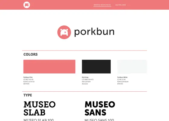 Porkbun — porkbun.design, the public brand guidelines