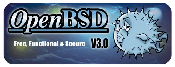 Puffy — openbsd.org, the 3.0 era site banner