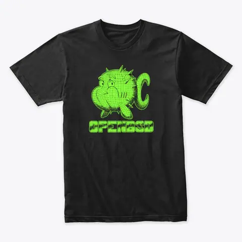Puffy — the OpenBSD store, Wireframe Puffy 2.0 shirt
