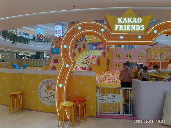 Ryan and Kakao Friends — a Kakao Friends indoor playground, Shenzhen
