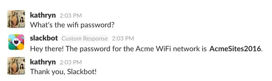Slackbot — A channel, some office, any year