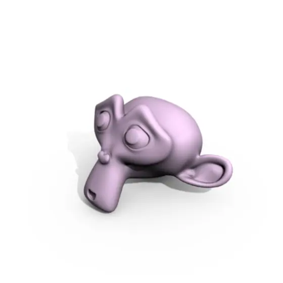 Suzanne — a smooth shaded render of the Suzanne mesh
