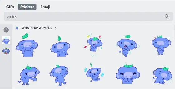 Wumpus — the sticker picker