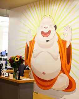 The Mentor — A Zendesk office wall