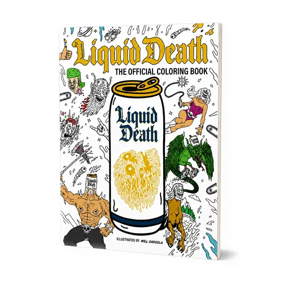 Murder Man — The Official Liquid Death Coloring Book
