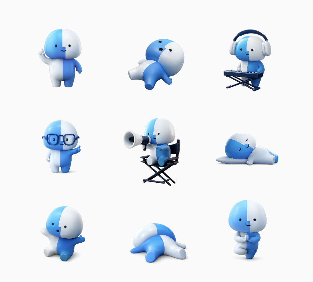 Lil Finder Guy — The nine poses